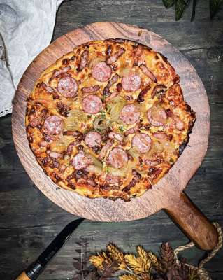 chorizo flatbread